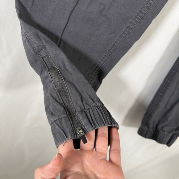 Eddie Bauer Joggers Women's 2 Grey Pull On Drawstring Mid Rise Cotton Blend - Picture 4 of 11